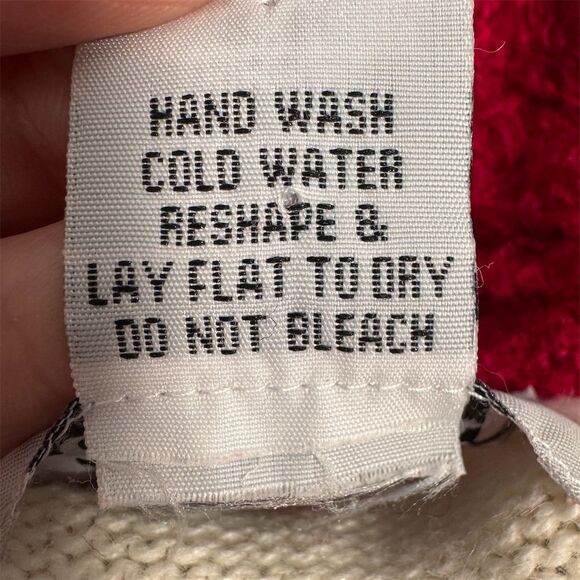 JTwo Women's Shawl Collar Knit Cardigan Sweater Size Small Cream Red Holiday - Picture 6 of 11